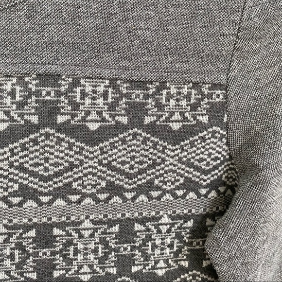Kavu Blake gray long sleeve scoop neck dress Aztec southwestern print size XS - Picture 6 of 9